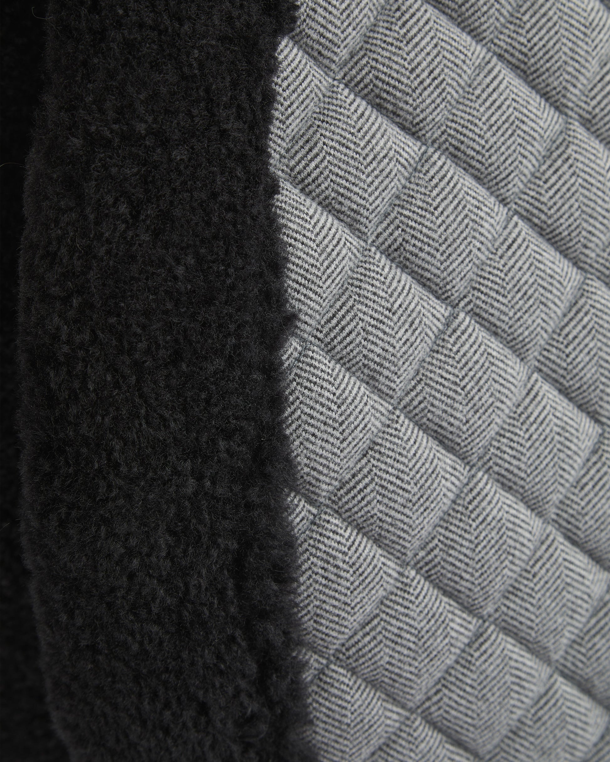 Foxbury Heritage Black Tweed Merino Wool Saddle Pad Heritage Pattern