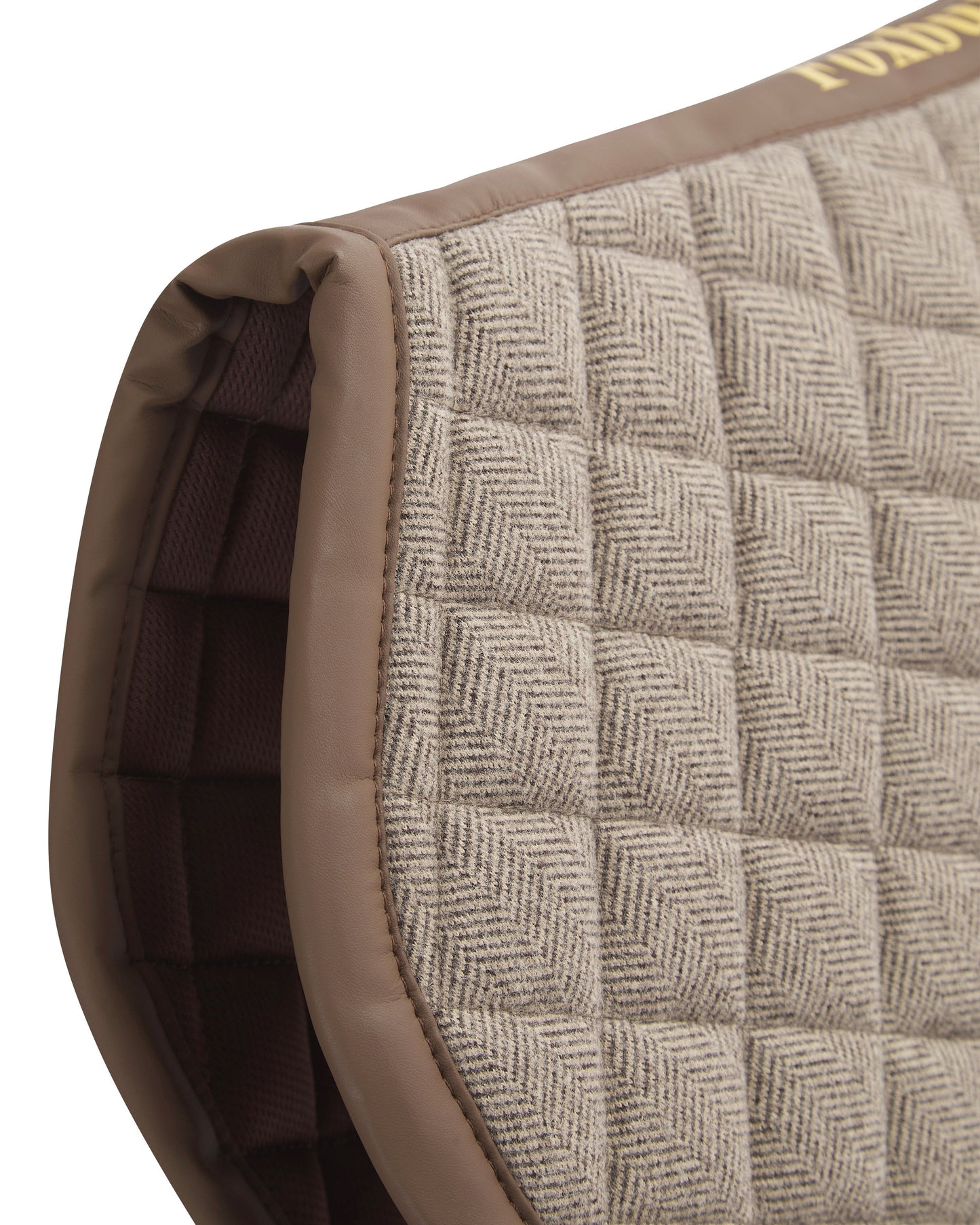 Foxbury Heritage Chocolate Tweed Saddle Pad with Suede Lining