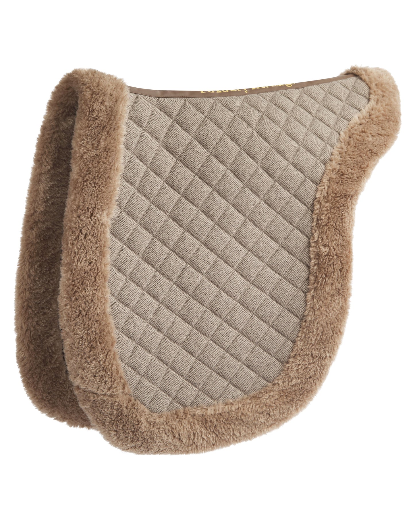 Foxbury Heritage Chocolate Tweed Merino Wool Saddle Pad Product Detail Side View