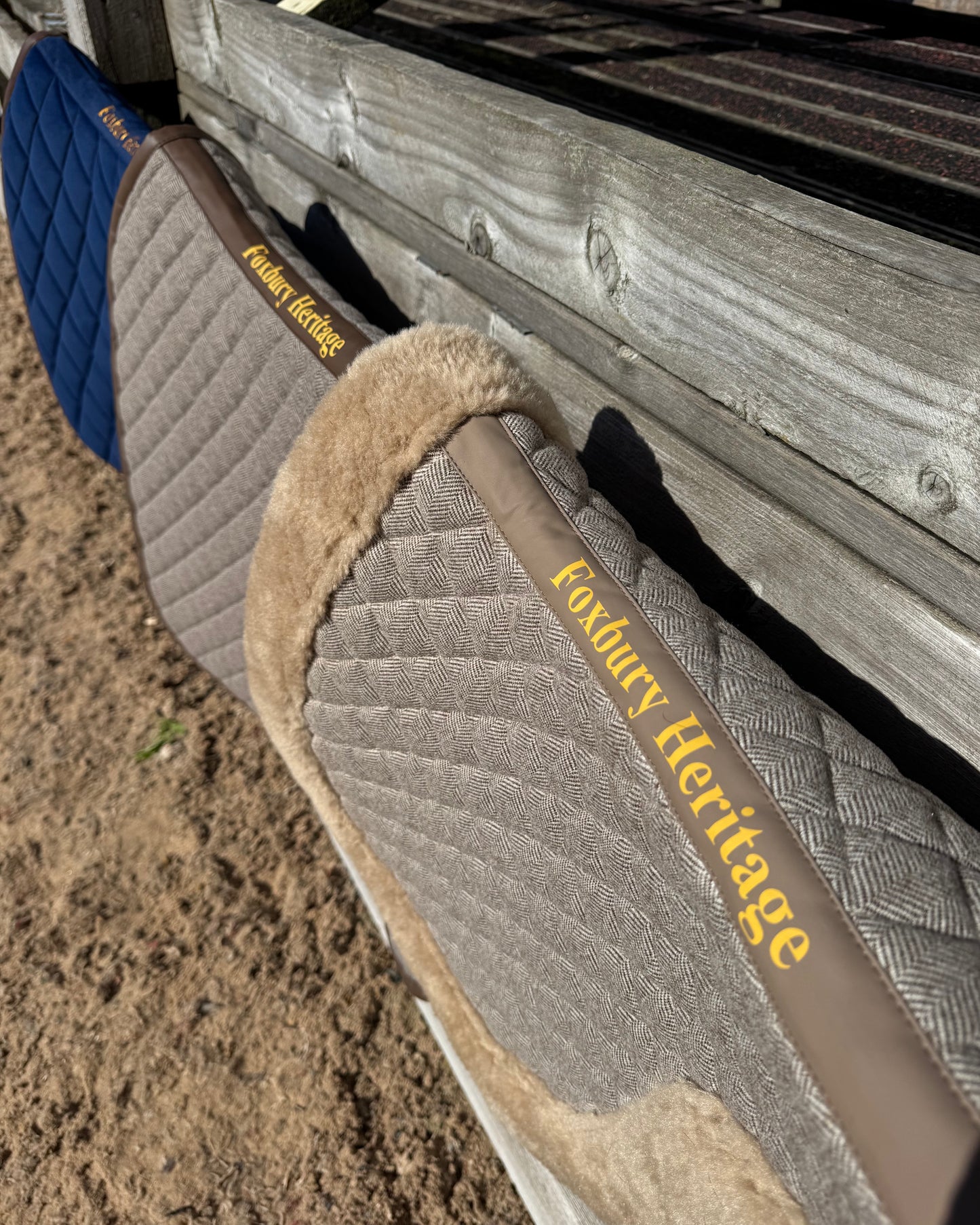 Foxbury Heritage Saddle Pads Logo Detail