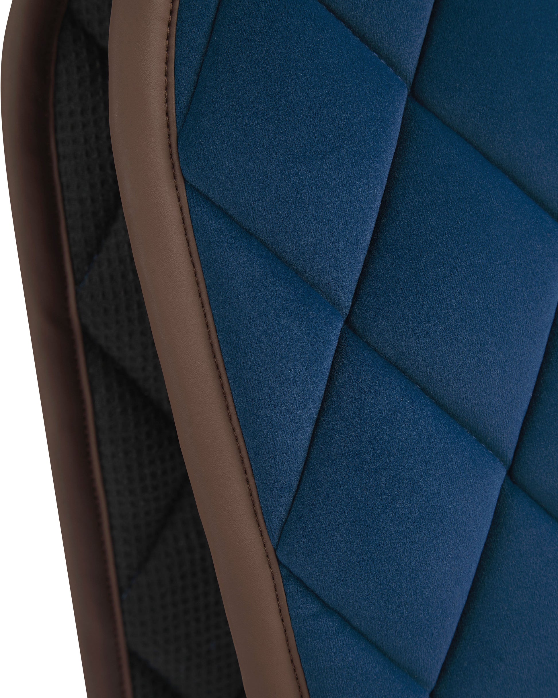 Foxbury Heritage Blue Velvet Saddle Pad with Suede Lining