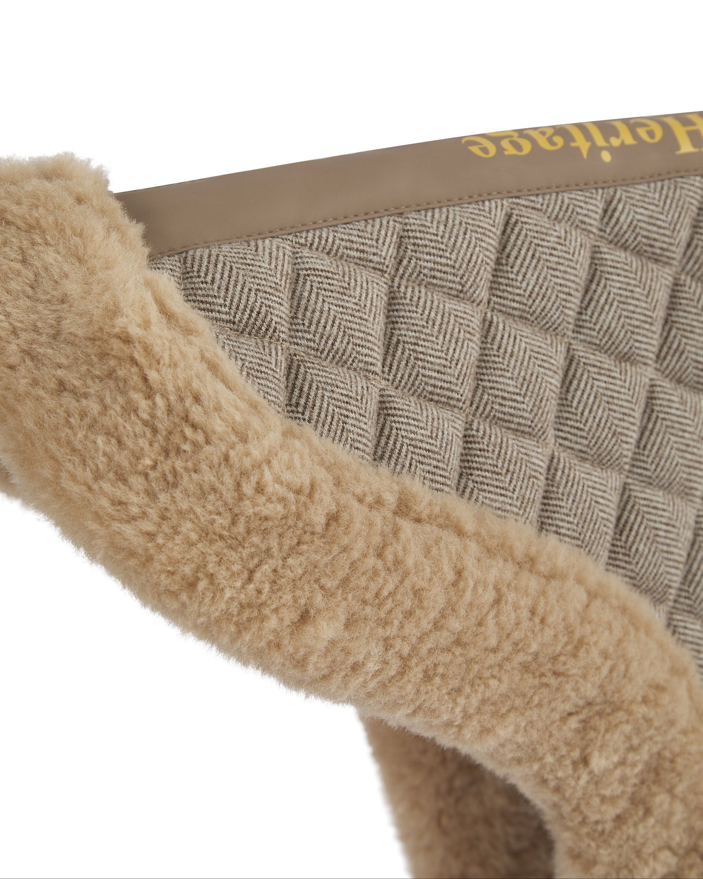 Foxbury Heritage Cream Tweed Saddle Pad with Merino Wool Lining