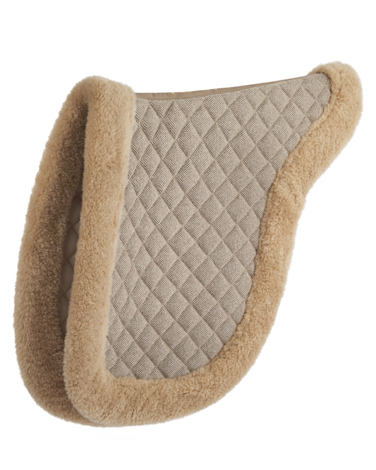 Foxbury Heritage Cream Tweed Merino Wool Saddle Pad Product Detail Side View