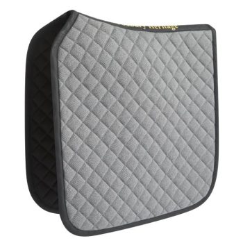 Black Tweed Saddle Pad with Suede Trim